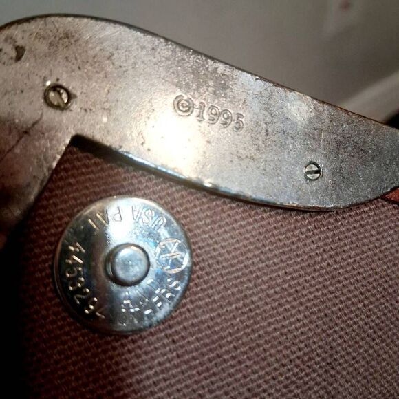 Brighton Vtg Brown Crossbody Bag with Woven Leather Texture - Picture 9 of 9